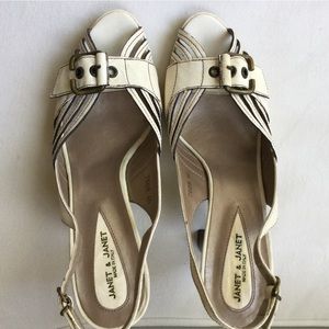 Made in Italy, very comfortable open back heals